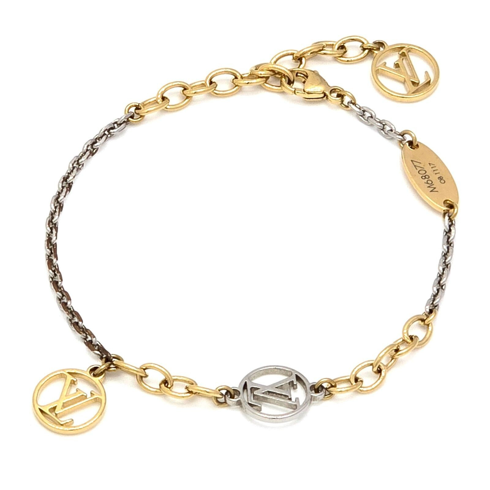 Louis Vuitton ストライプ バングル LOUIS VUITTON ルイヴィトン ブレスレット バングル M00250 カフ