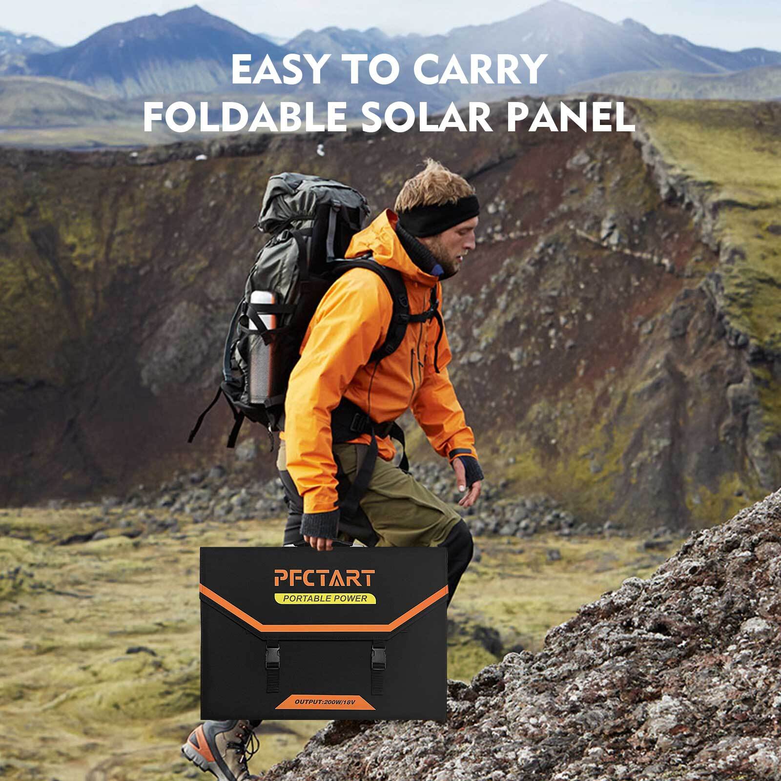 200W 12V Foldable Solar Panel Suitcase Kit 200W Mono Solar  Off Grid PV Boat RV