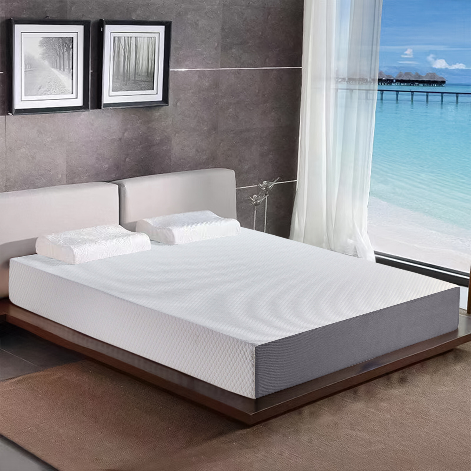 Full Bed Mattress, 10 Inch Premium Gel Memory Foam Mattress in a Box Medium US