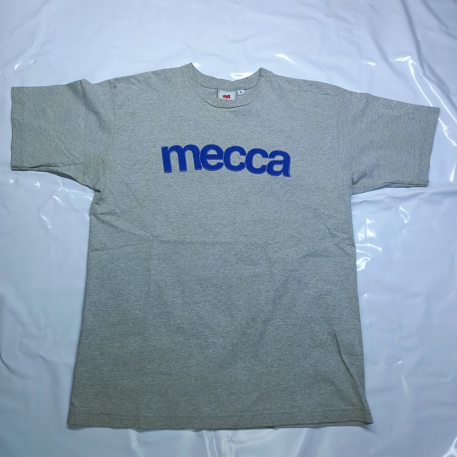 90’s 00’s Mecca スタジャン　USA HIPHOP 90s Rare Mecca Nylon Hip Hop Outfit Black Embroidery Top