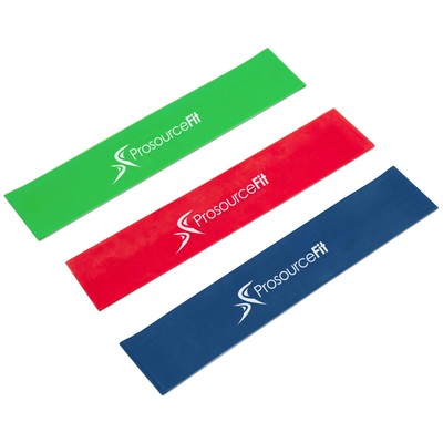 ProsourceFit Loop Resistance Bands Set of 3 2-inch Wide for Leg Exercises and...