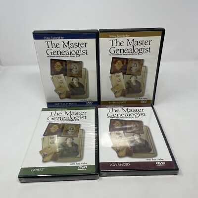 Master Genealogist: Starting, Intermediate, Advanced, Expert (4 DVD Lot) Read