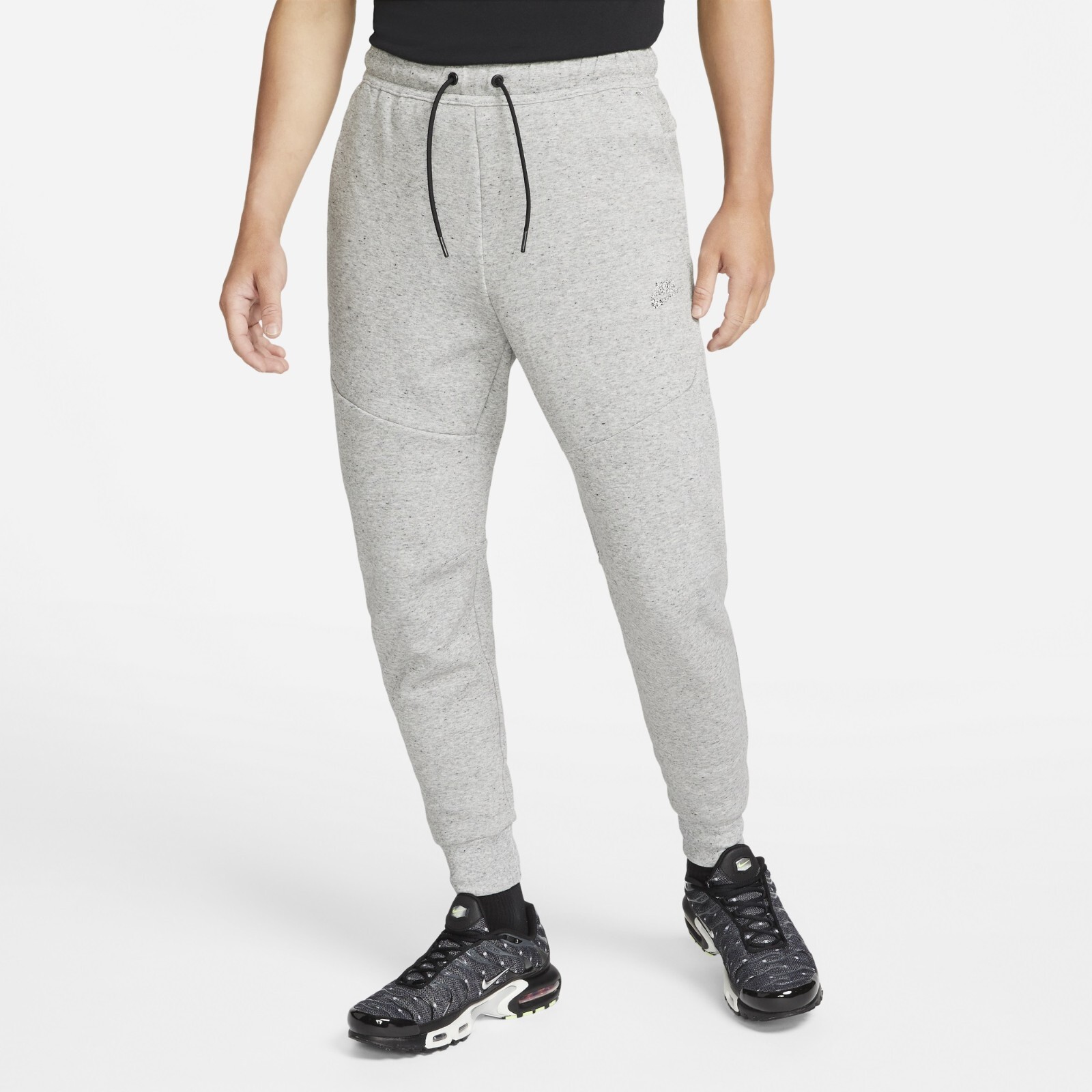 

Новые мужские флисовые джоггеры Nike Revival Tech Black/Heather Grey, размер  DR9162-010