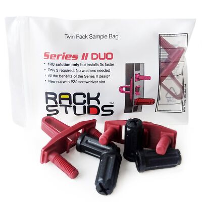 - DUO2 1RU Series II Rack Mount Solution - Effortless Cage Nut & Rack Screw A...