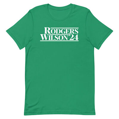 AARON RODGERS & GARRETT WILSON T-SHIRT New York Football 2024 Presidential Tee