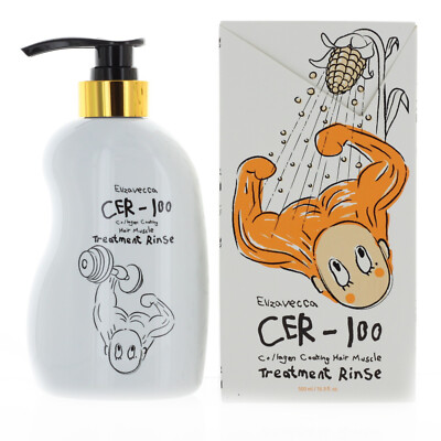 Elizavecca CER-100 Collagen Coating Hair Muscle Treatment Rinse 500ml 16.9oz NEW