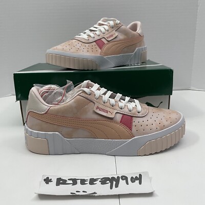 DS $80 Womens Size 6.5 Puma Cali Festival Low Top Sneaker Pink White