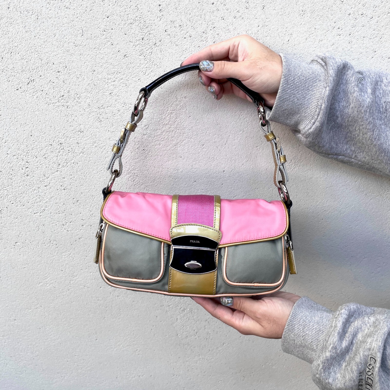 バッグ Prada archive nylon shoulder bag RAREAuth PRADA Nylon pocket shoulder bag | eBay