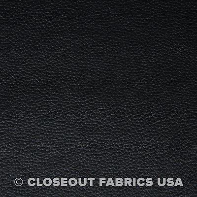 Black Vinyl Fabric - Faux Leather - Auto Upholstery Pleather Fabric