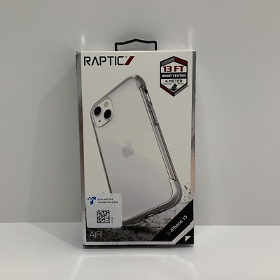 Raptic Air iPhone 13 Case, Shockproof, Wireless Charging, Clear