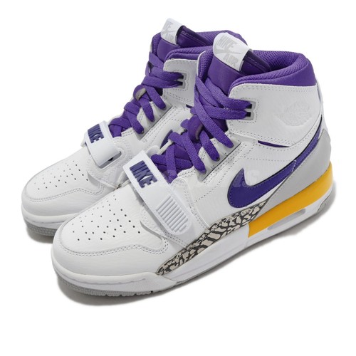 

Nike Air Jordan Legacy 312 GS Lakers Белый Фиолетовый Золотой Дети Повседневные AT4040-157, Air Jordan Legacy 312 Gs