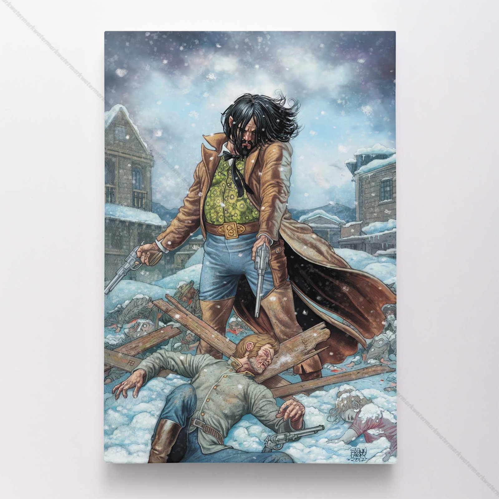 All-Star Western Poster Canvas Comic Book Cover Art DC Print #51882