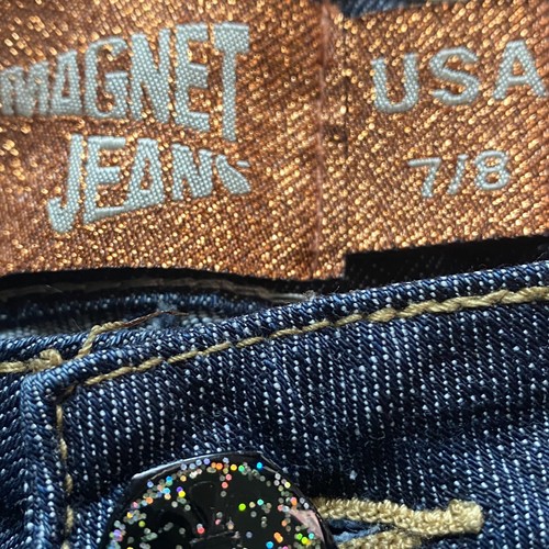 magnet womens blue denim skinny fit jeans size 7/8 inseam 31