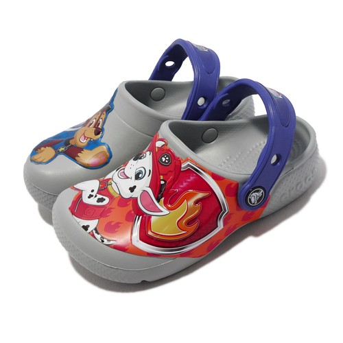 Crocs Fun Lab Paw Patrol Patch Clog T Серые сандалии для малышей 207487007