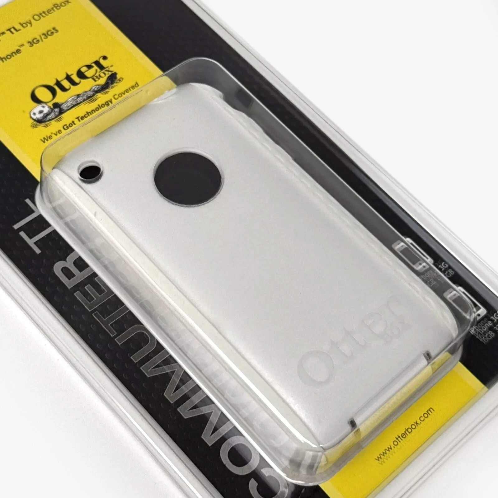 Original Otterbox White CommuterTL Dual-Layer Hybrid Case Cover for 3GS