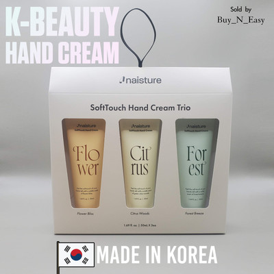 KOREAN K-Beauty Moisturizer Hand Cream Dry Skin Repair Trio Gift Set, 1.69 oz