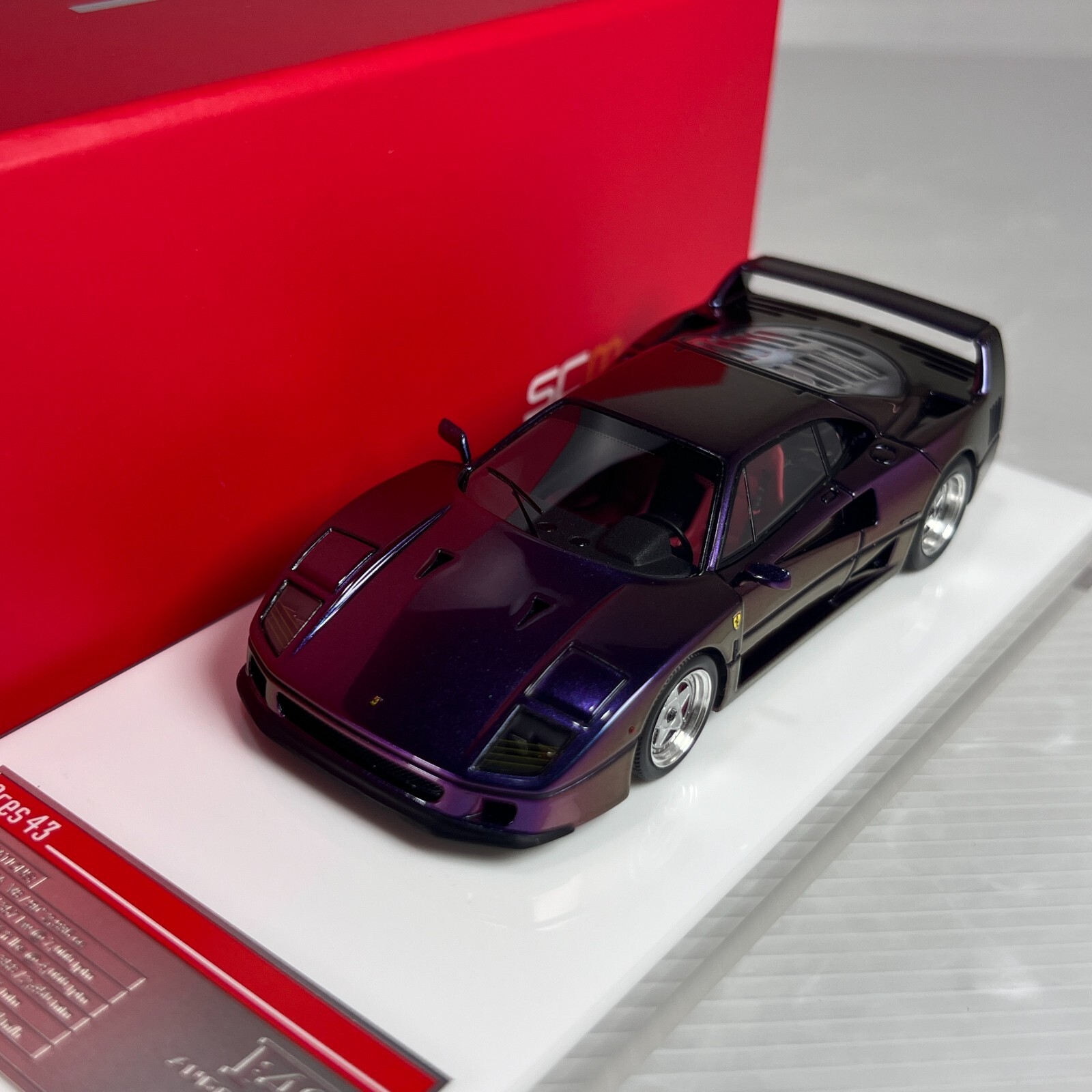 ミニカー SCMMOdeL1/43FerrariF50CLASSICGTMarboroCo 1/43 SCM Model Classic Ferrari F40 Adromeda Ltd 25 pcs