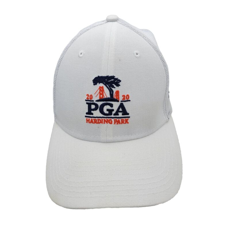 Pga Harding Park 2020 New Era 39thirty Mens Size M/L White Fitted Golf Hat Cap