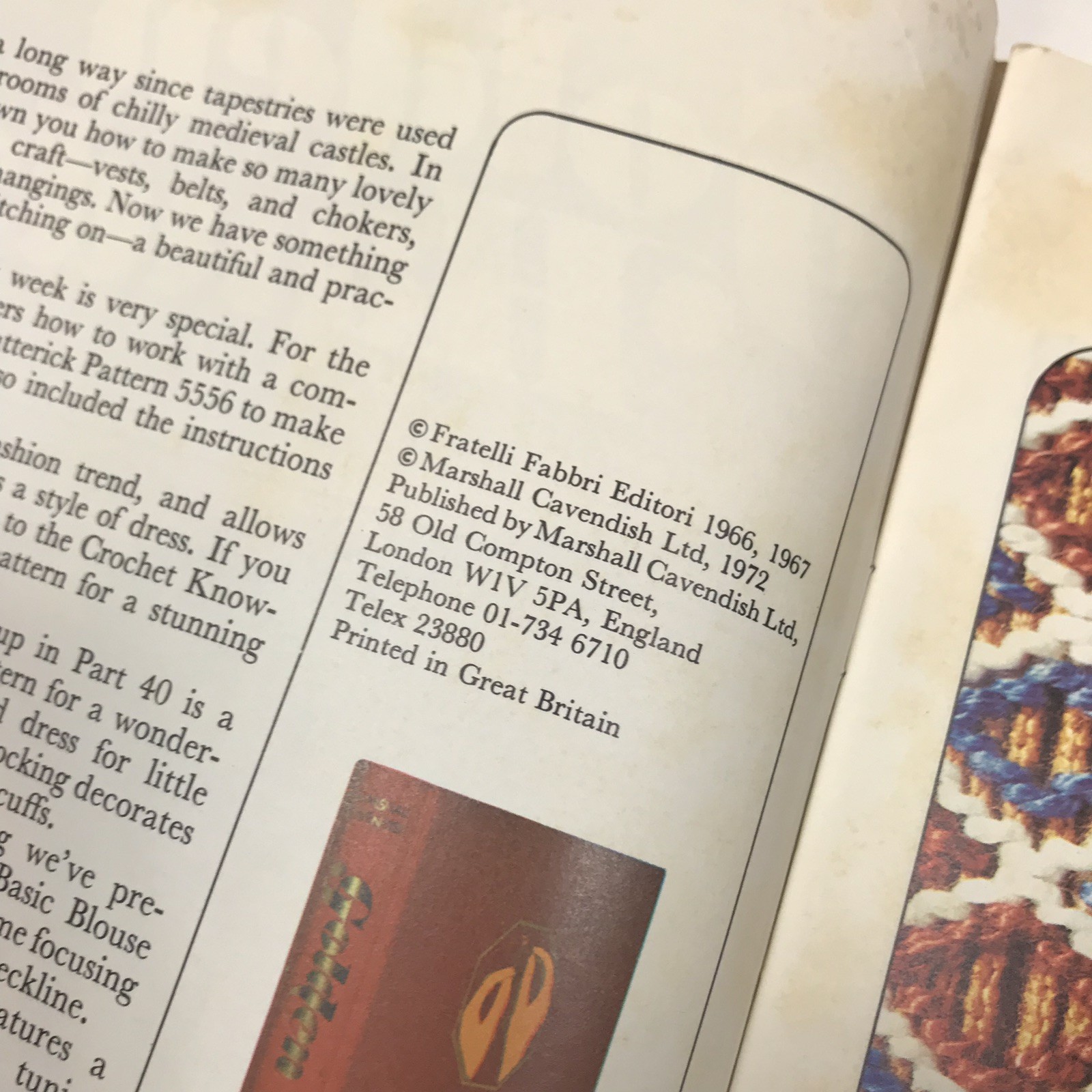 Vintage Golden Hands Magazine 1972 Craft Knitting Sewing Crochet Pattern Fashion