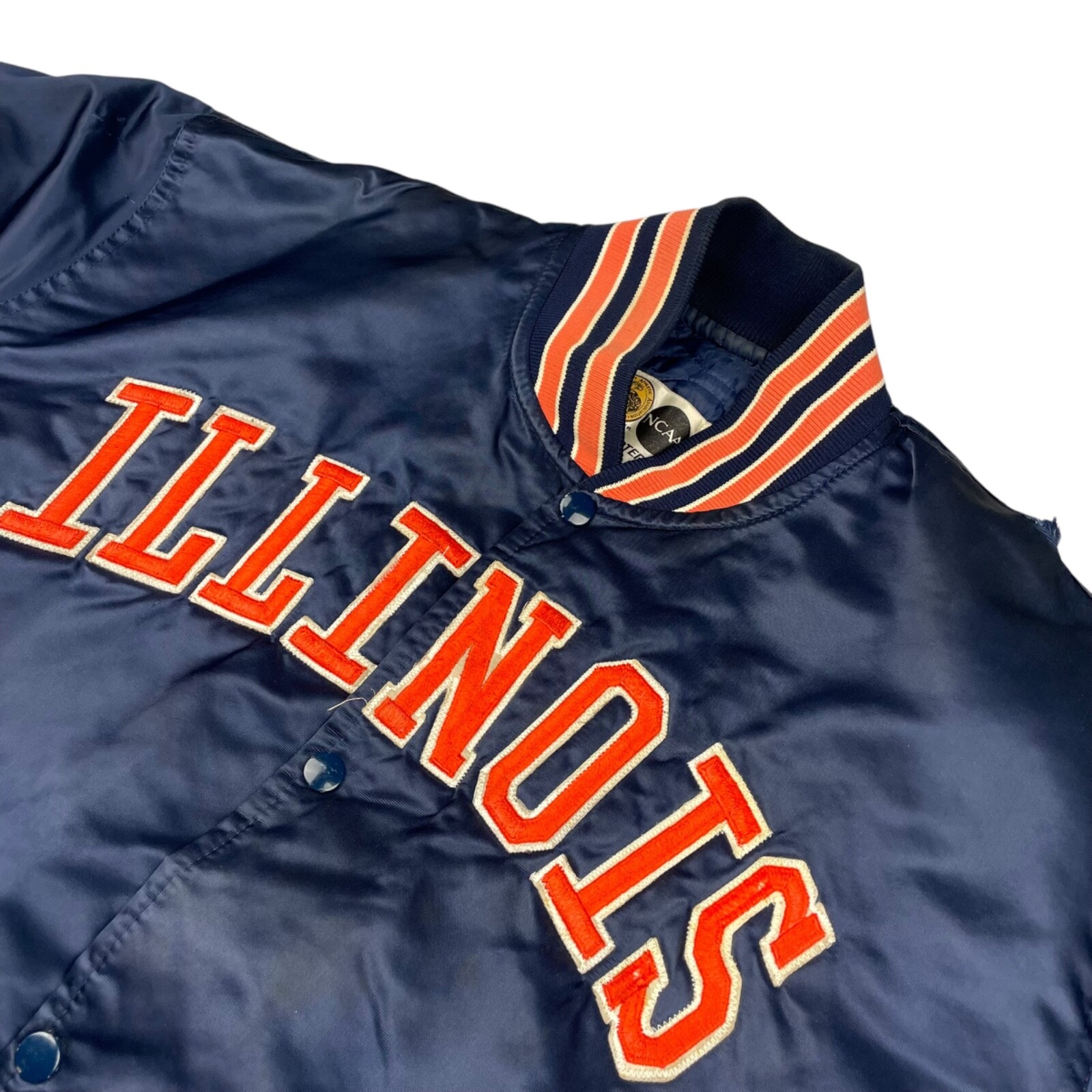 VTG Illinois Fighting Illini x Starter Men's Satin Snap