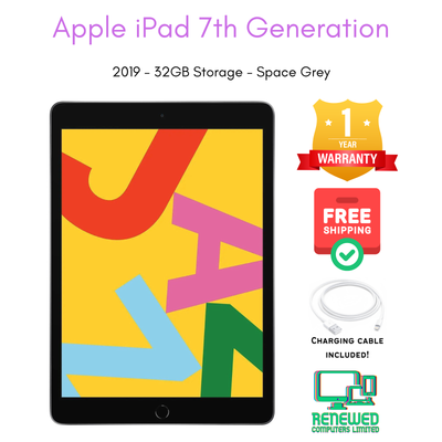 iPad 7th Generation – Apple – 10.2" Display – Wifi – 2019 - 128GB - Space Grey