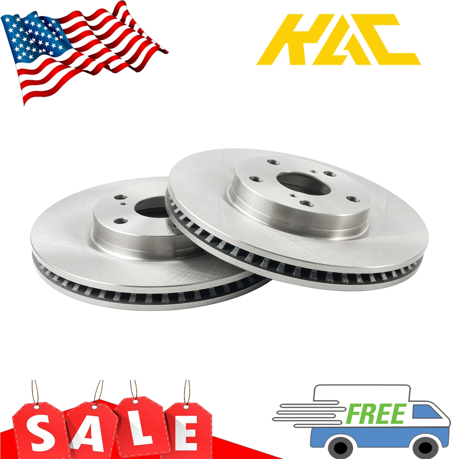 y  Pair Front Disc Brake Rotors for 2004-2010 2011 2012 2013