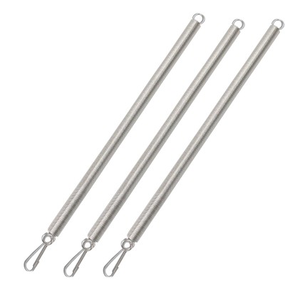 20 Inch Extension Spring Plated Steel Screen Door Spring, 3PCS