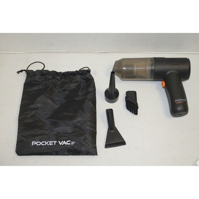 Pocket Vac Handheld Cordless Vacuum Cleaner Black Portable Mini Vac W Tools U3