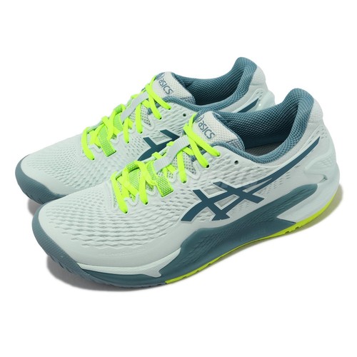 

Asics GEL-Resolution 9 D Wide Soothing Sea Gris Blue Women Tennis 1042A226-400, Белый, Gel-resolution 9 D Wide