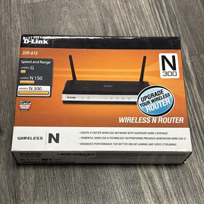 D-Link 300 Mbps 4-Port 10/100 Wireless N Router (DIR-615)