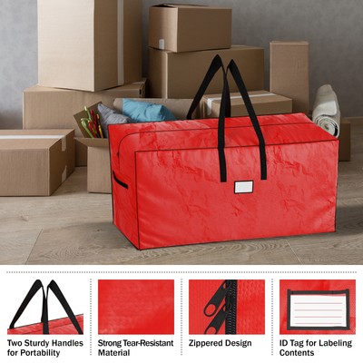 Set of 2 Heavy Duty Christmas Tree Storage Bags Holiday up to 9ft Tree