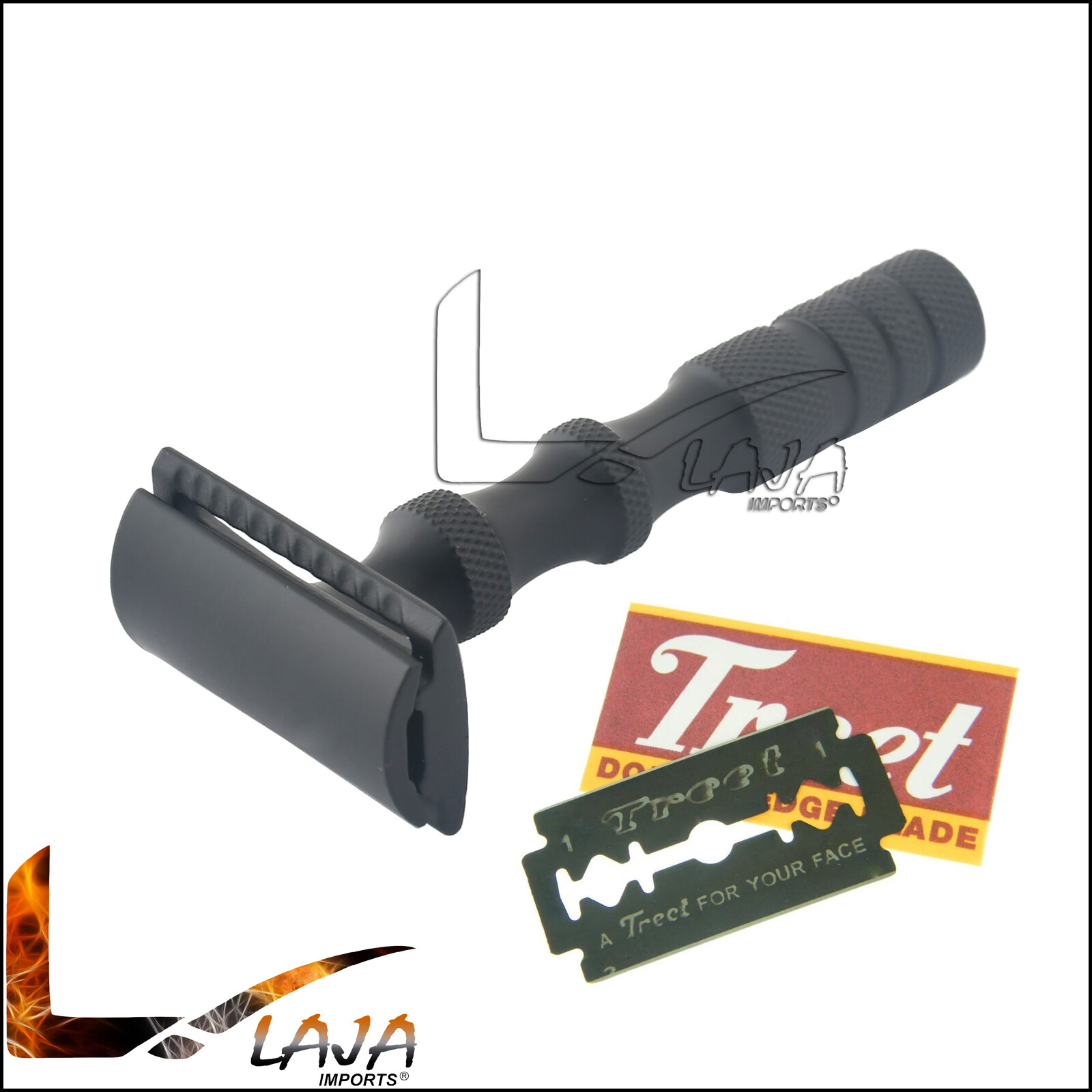 Double Edge Black Razors + 10 Free Blades Bts-636