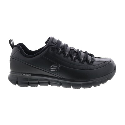 

Skechers Sure Track Trikel 76550EW Женские черные кожаные спортивные туфли 7, Черный, Skechers Sure Track Trickel