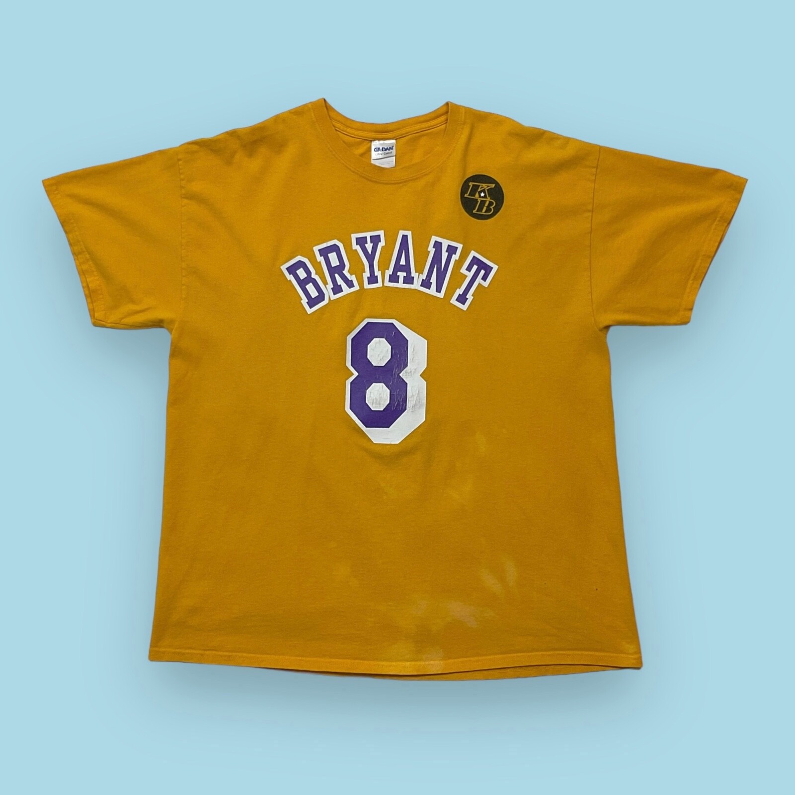 レア　Kobe Bryant Tシャツ 8番 24番 GILDAN KOBE BRYANT LOS ANGELES LAKERS NBA LARGE #8 #24 BLACK T
