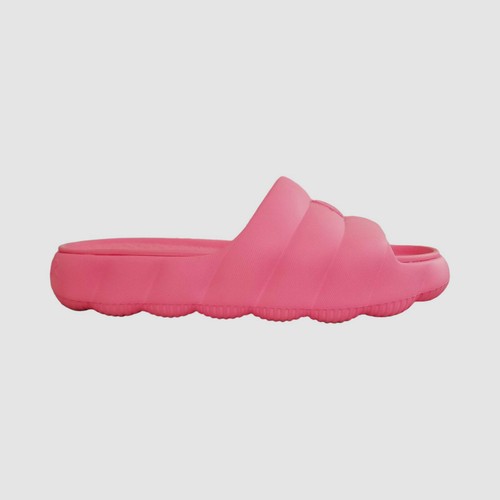 $295 Moncler Women's Pink Lilo Round Open-Toe Logo Slide