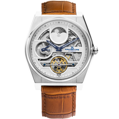Pre-owned Archetype Rogue Automatic Silver Tan White