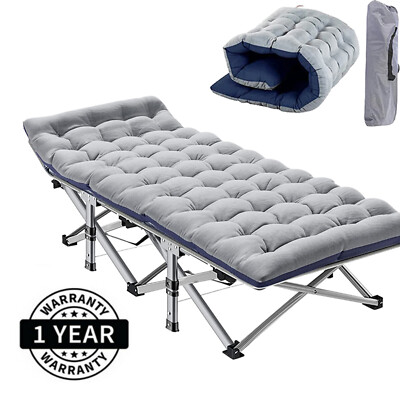 MOPHOTO Folding Bed Rollaway Guest Cots 3.3'' Thick Mattress CarryBag Hold 600 LB