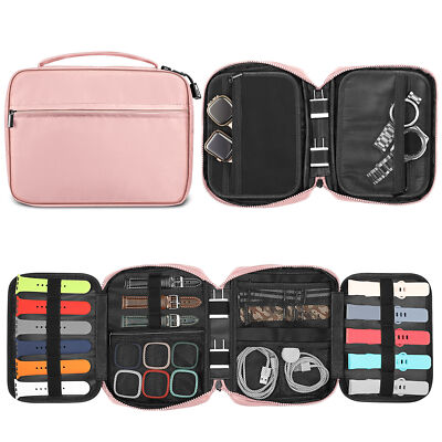 For Watch Bands Storage Bag Organizer Travel Watch Straps Carrying Case Pouch
