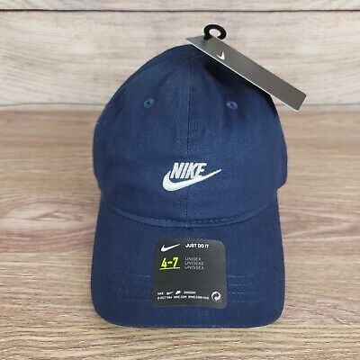 NEW Nike Little Kids Toddler Youth Boys Navy Adjustable Embroidered Hat Cap 4-7