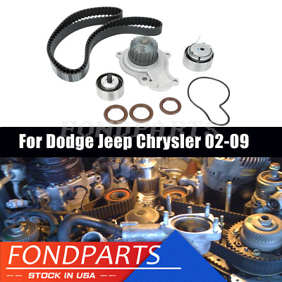 For Chrysler PT Cruiser Jeep 02-09 2.4L Timing Belt Water Pump Kit