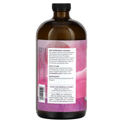 Organic Castor Oil, 32 fl oz (946 ml)