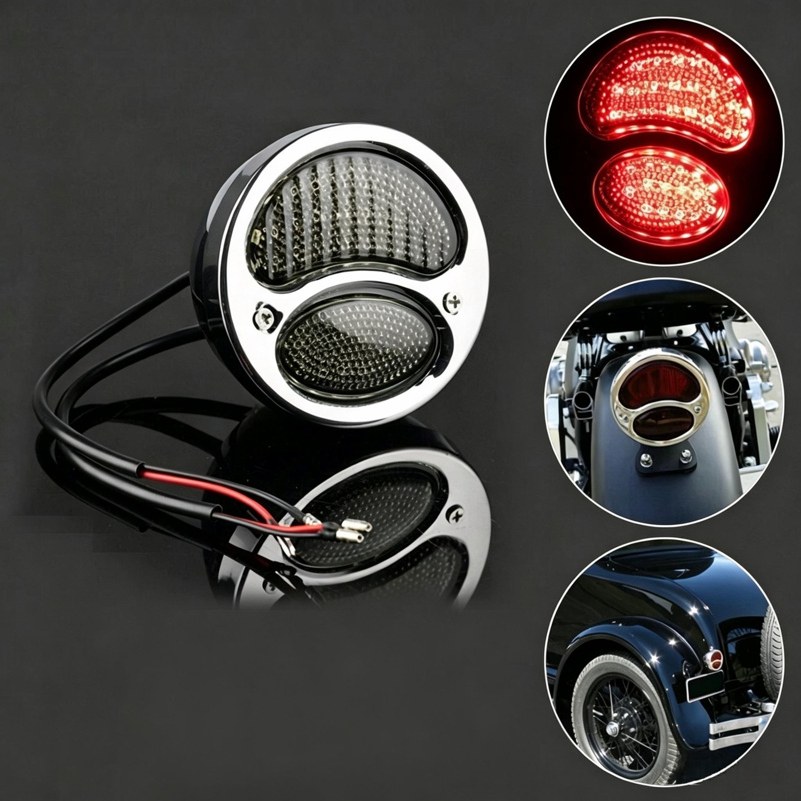 Bright Rear LED Brake Turn Signal Light For 1931 Ford Model A Rat Hot Rods