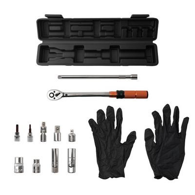 3/8 Zoll Drehmomentschlüssel Kit 5-60Nm mit Verlängerung und Adapter 11tlg