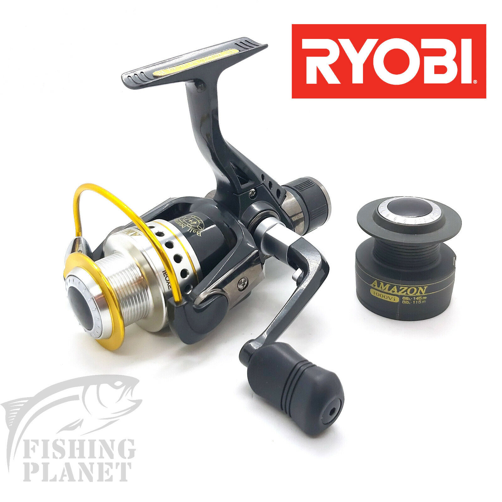 RYOBI AMAZON 1000vi Fishing Spinning Reel 4bb WEIGHT 266g RYOBI AMAZON 1000vi Fishing Spinning Reel 4bb WEIGHT 266g