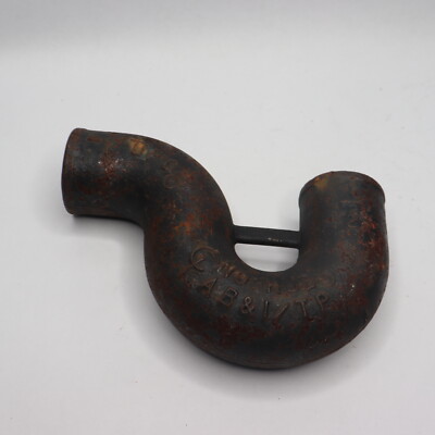 Tyler P-Trap No Hub Cast Iron Black 2
