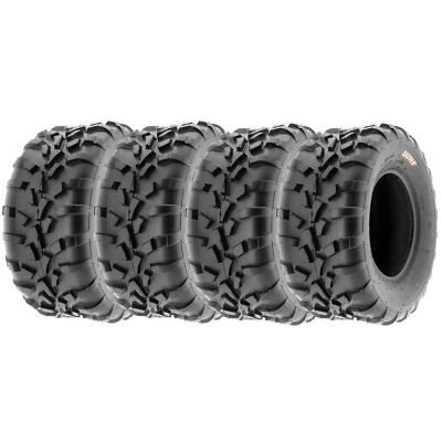 Set of 4 SunF 25x11-10 25x11x10 ATV UTV Tires 6 PR All Terrain Directional Tread