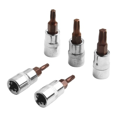 14Inch Drive Torx Screwdriver Bit Set for T15 T20 T25 T30 Pack of 5