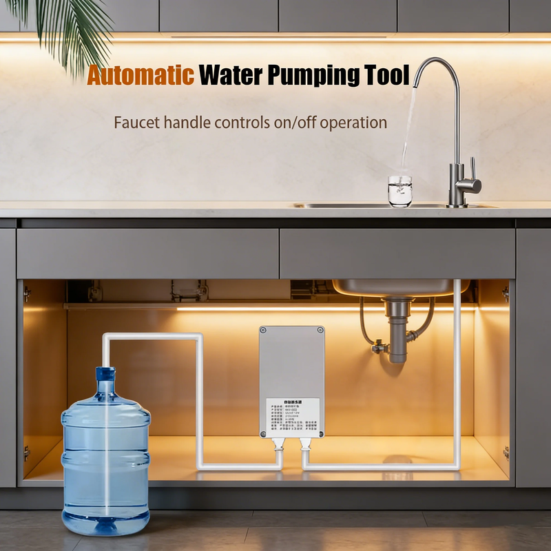 Household Under Cabinet Automatic Water Pumping Tool Self Priming Bottled Water