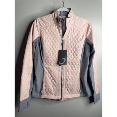 NEW Zero Restriction Women s Sydney Quilted Gulf Jacket Pink Gray Size XS $235