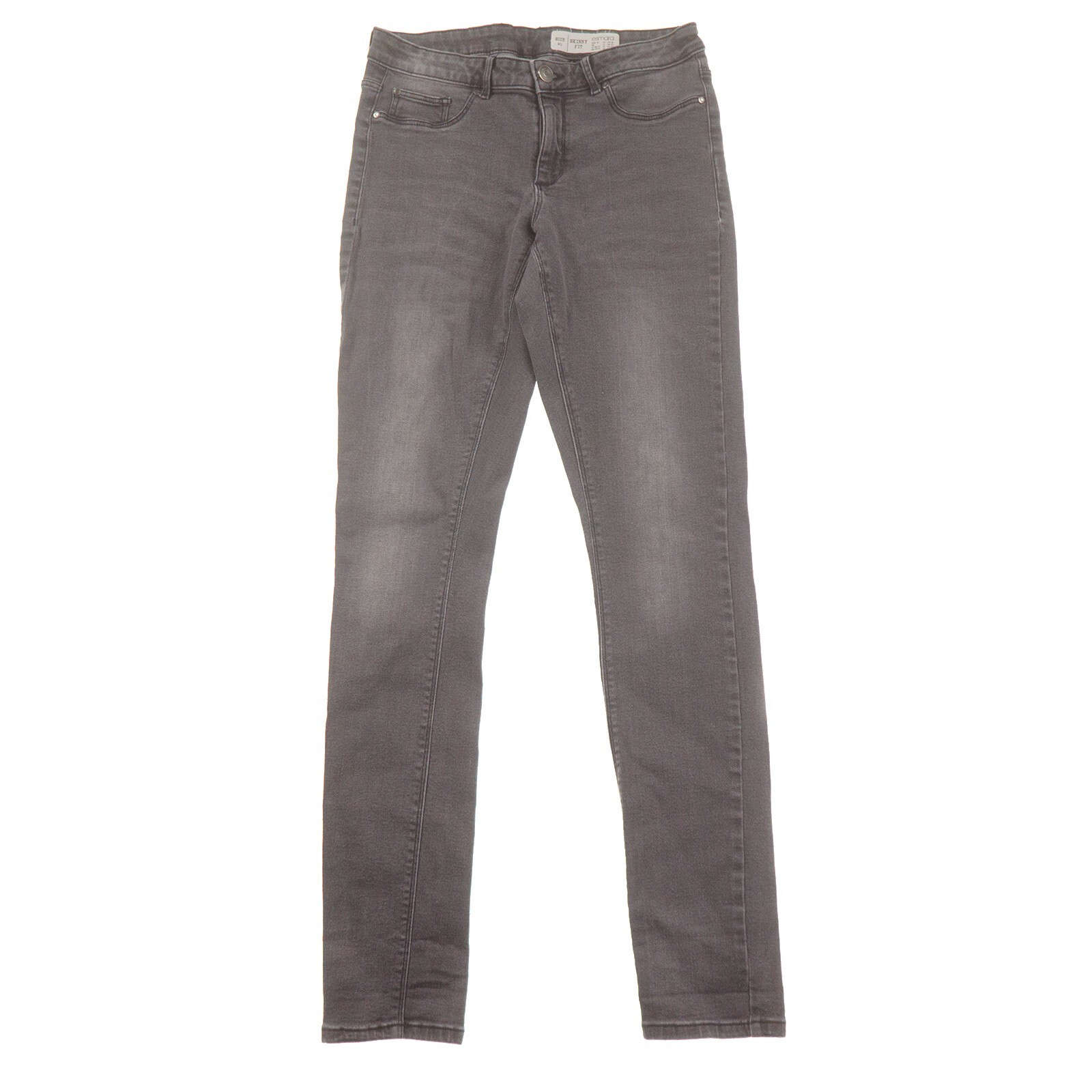 Esmara Skinny Jeans Womens 12 Low Rise Gray Denim | eBay